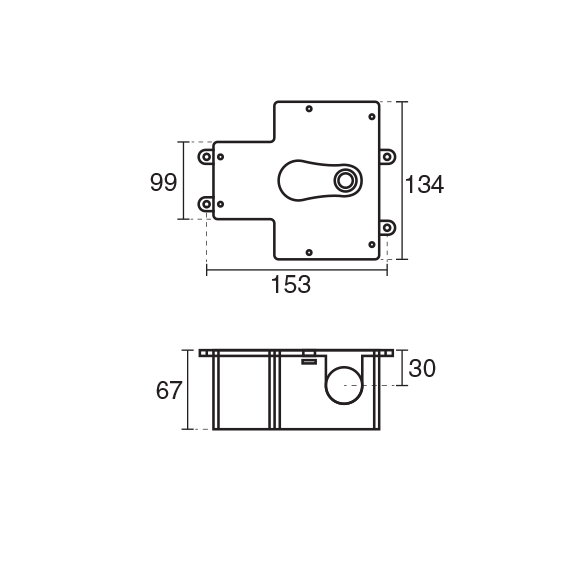 شیرمرکزیkwc مدل آوا الکترونیک توکار |مناسب متعلقات الکترونیک